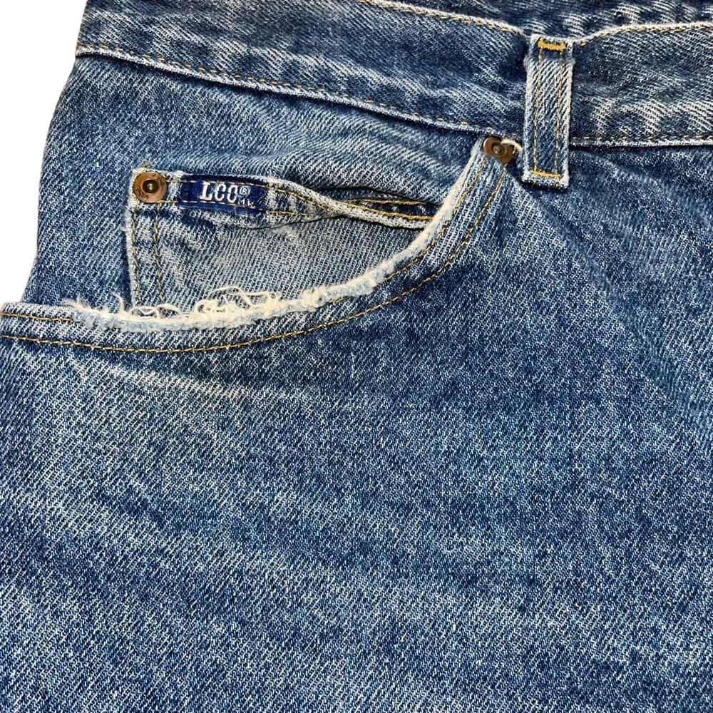 Vintage Lee Men’s Denim Jeans 36 x 30 80’s 90’s Retro Faded Distressed Lee Jeans - Picture 3 of 7